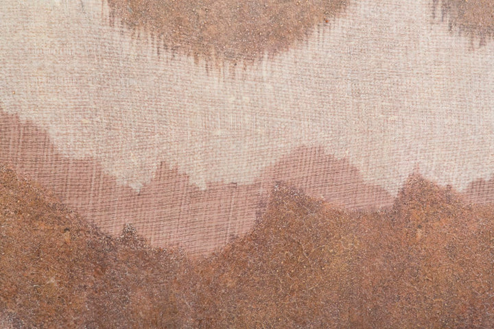 Pintura Bohemia Abstracta Moderna Marrón Montañas