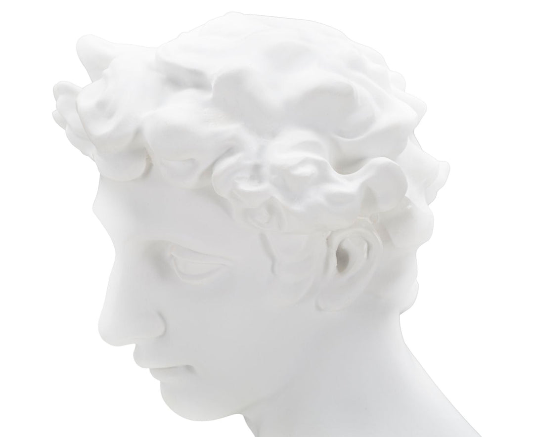 Busto Giuliano de Medici por Miguel Ángel (Escultura Resina Blanca)