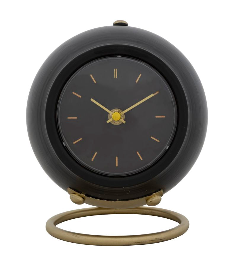 Reloj de Mesa Vintage Bronce y Negro