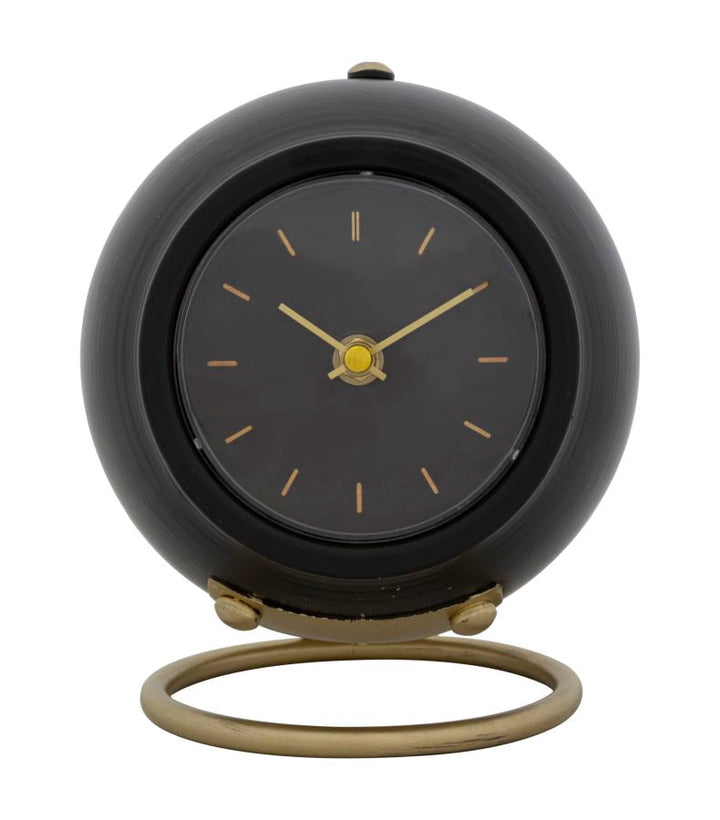 Reloj de Mesa Vintage Bronce y Negro