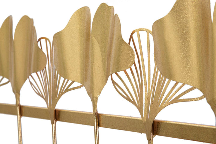 Perchas de Pared de Metal Dorado con 7 Ganchos