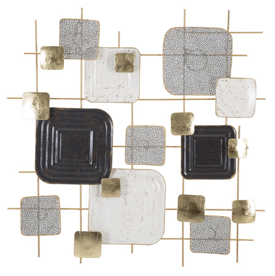 Cubo de metal decoración de la pared geométrica