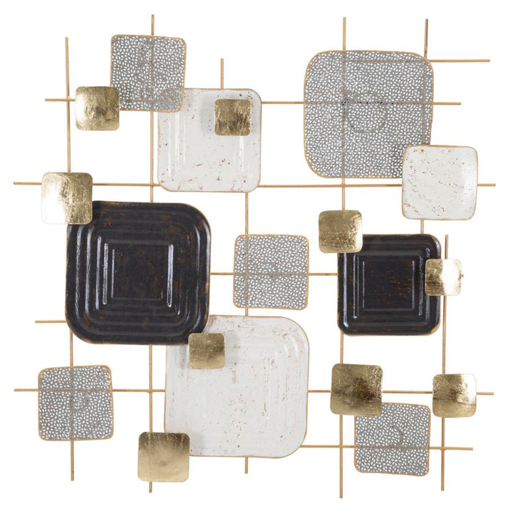 Cubo de metal decoración de la pared geométrica