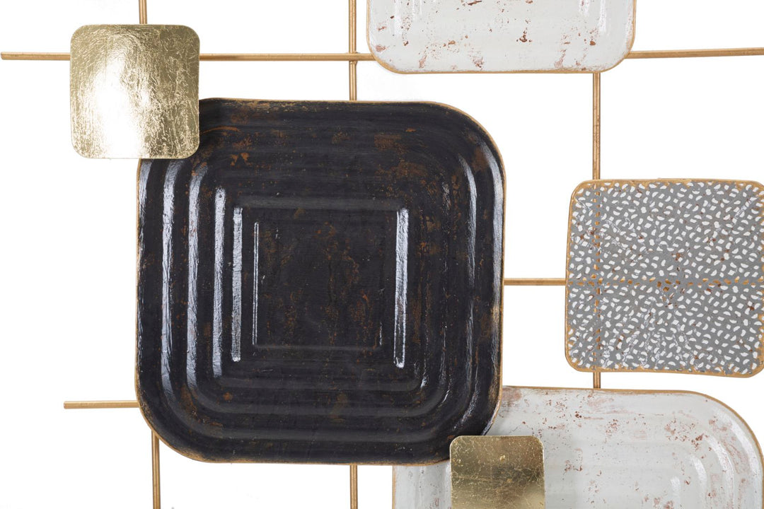 Cubo de metal decoración de la pared geométrica