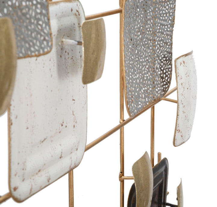 Cubo de metal decoración de la pared geométrica