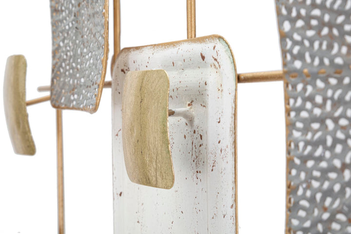 Cubo de metal decoración de la pared geométrica