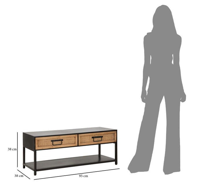 Mueble de TV de madera con cajones – Hanoi mueble multimedia