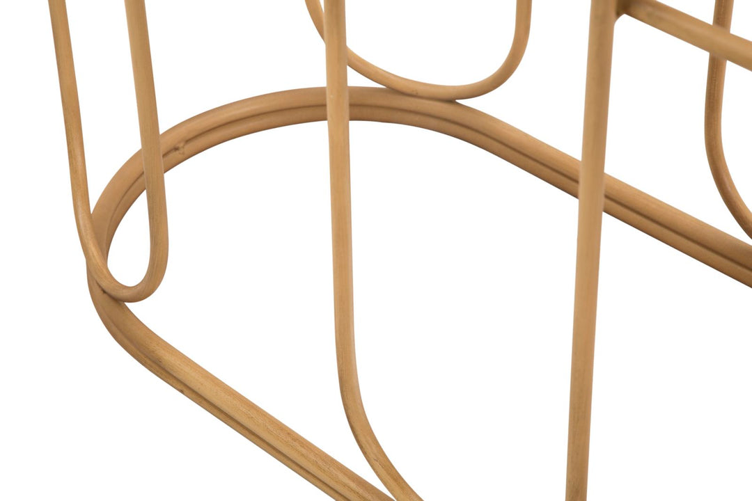 Mesa consola de madera con diseño de lamas – Samui recibidor