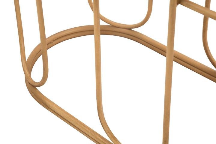 Mesa consola de madera con diseño de lamas – Samui recibidor