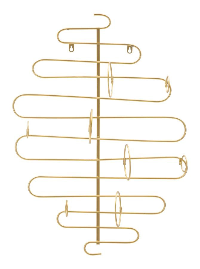Botellero de Pared de Metal Dorado