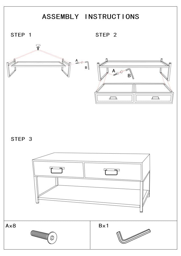 Mueble de TV de madera con cajones – Hanoi mueble multimedia
