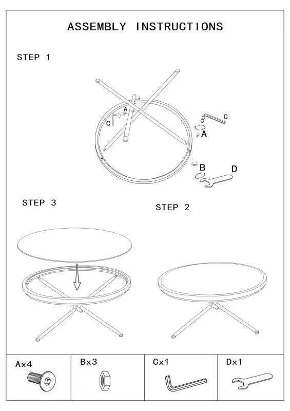 Mesa de centro redonda con base de ratán – Saint Barth Rotondo