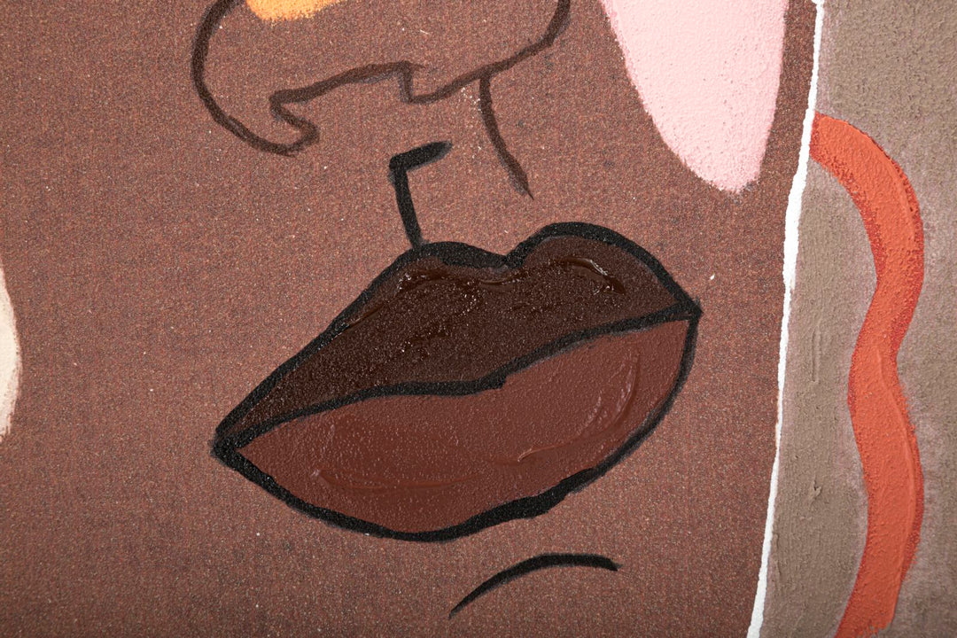 Pintura Moderna de Mujer Negra