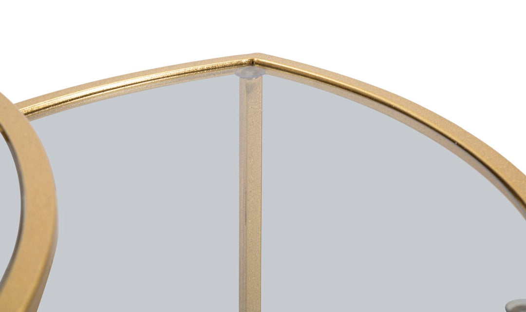 Juego de 3 mesas de centro nido con tapas triangulares – Estilo moderno