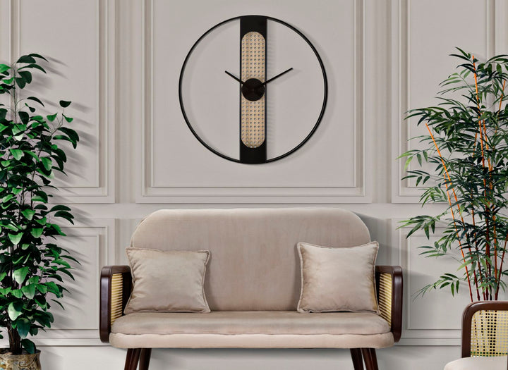 Reloj de Pared de Madera y Metal
