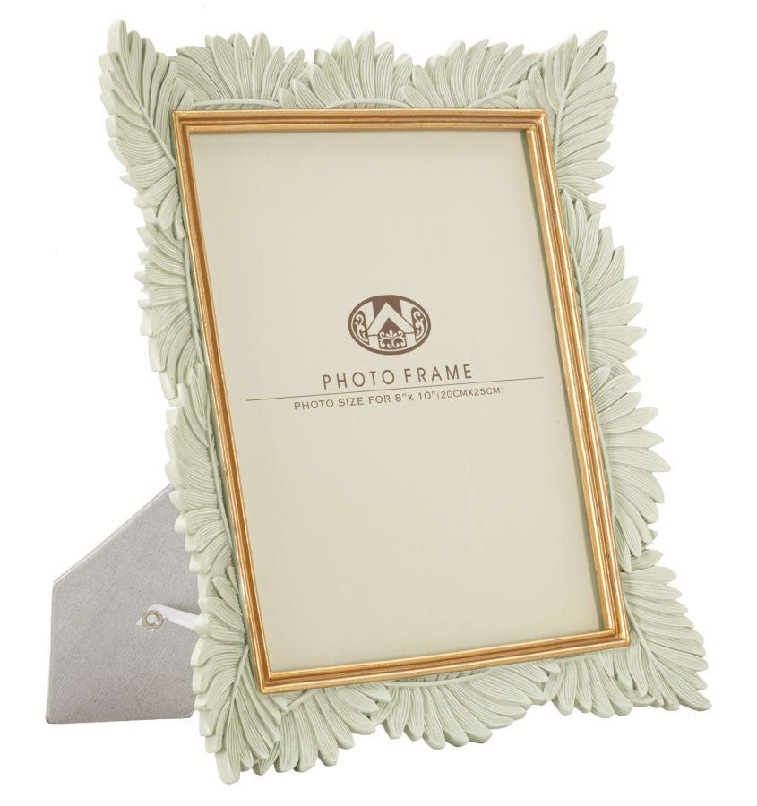 Marco Oro y Blanco Hoja