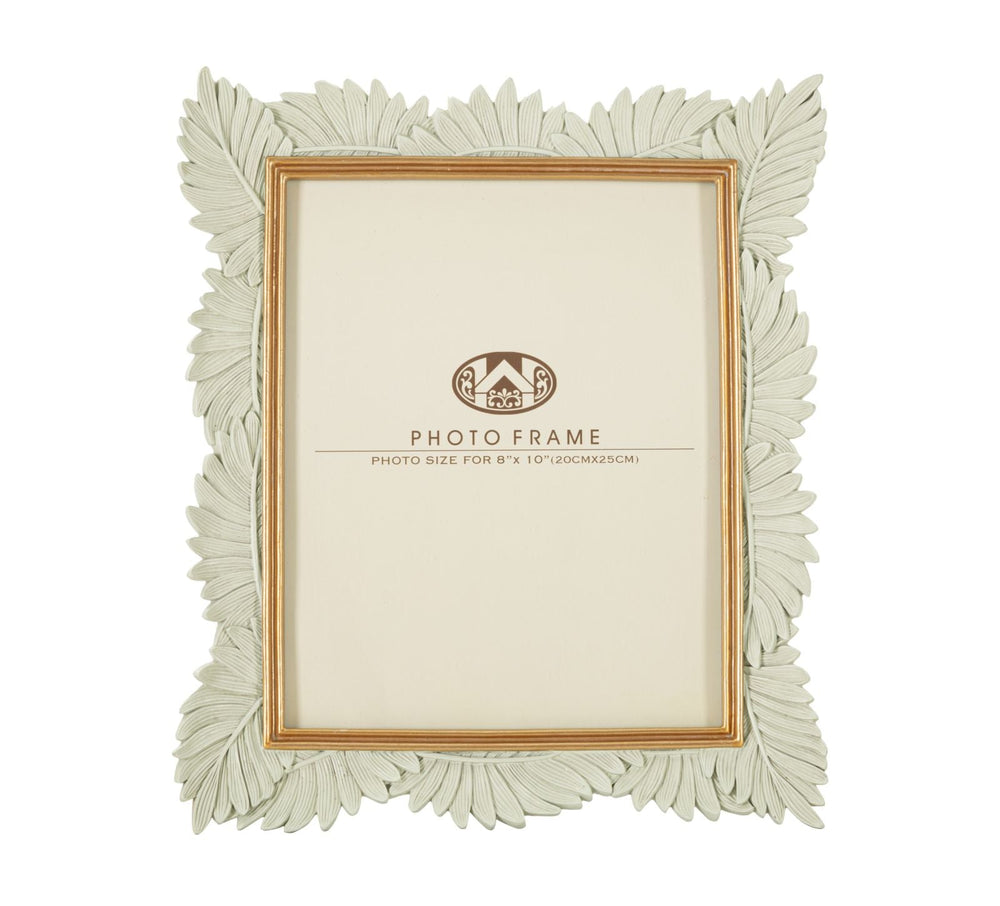 Marco Oro y Blanco Hoja