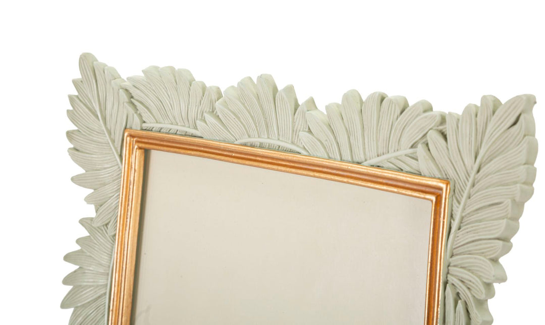 Marco Oro y Blanco Hoja