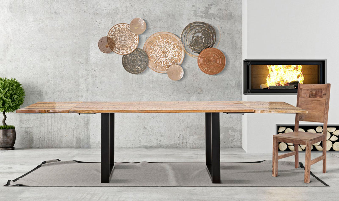 Mesa de comedor de madera extensible – Edge diseño moderno