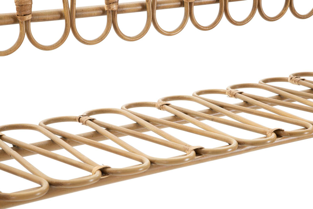 Estante de pared de 2 niveles – Panama almacenaje de ratán