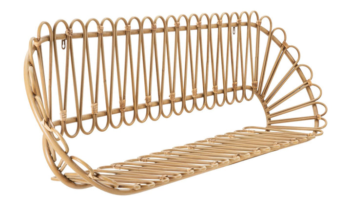 Estante de pared de 2 niveles – Panama almacenaje de ratán