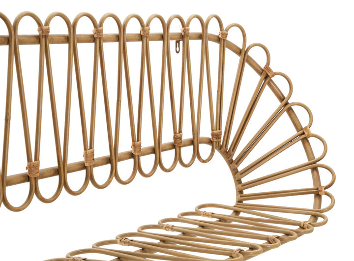 Estante de pared de 2 niveles – Panama almacenaje de ratán