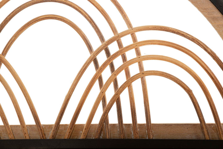 Estante de pared con perchas – Oporto almacenaje decorativo de madera