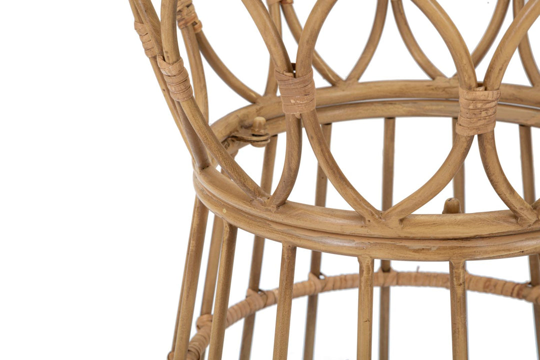 Mesa de centro redonda de ratán – Panama estilo circular