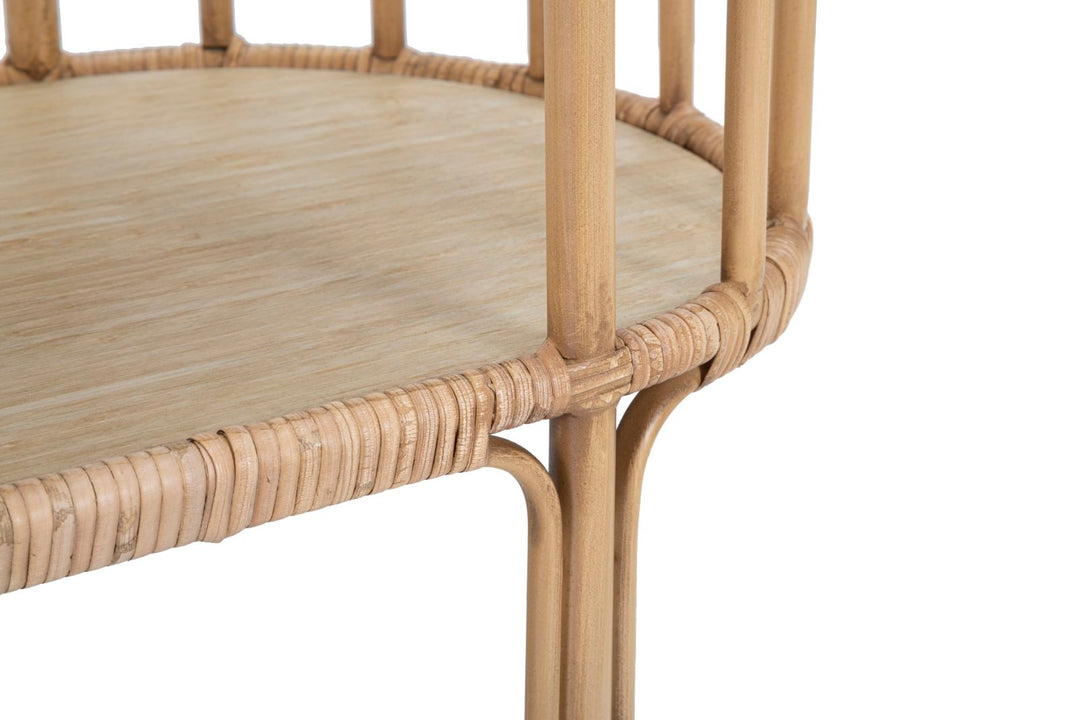 Mesa consola de madera con 3 estantes – Panama almacenaje