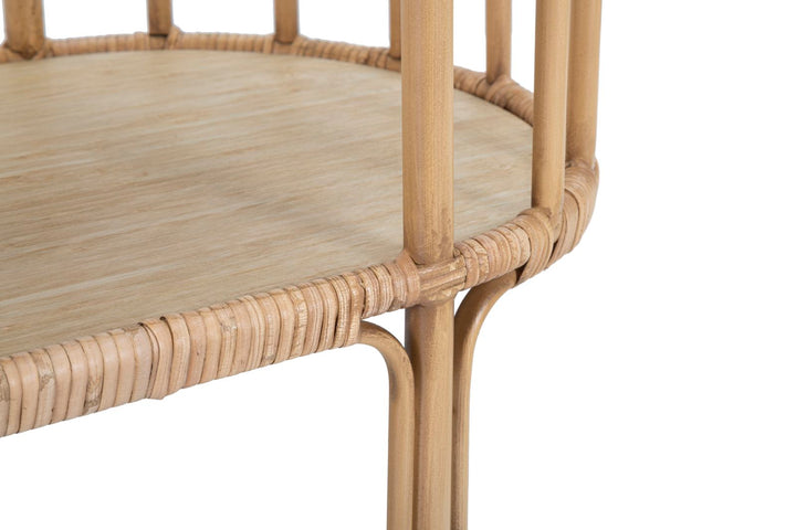 Mesa consola de madera con 3 estantes – Panama almacenaje