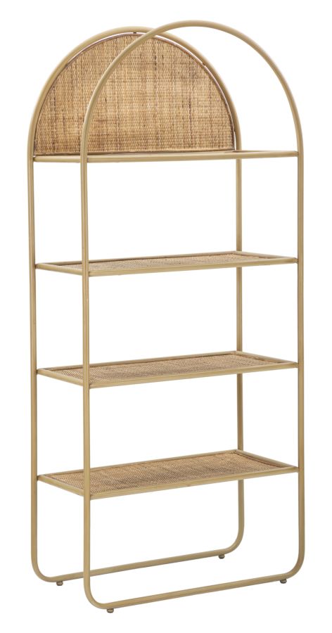 Librería redonda de ratán – Panama módulo de almacenaje abierto