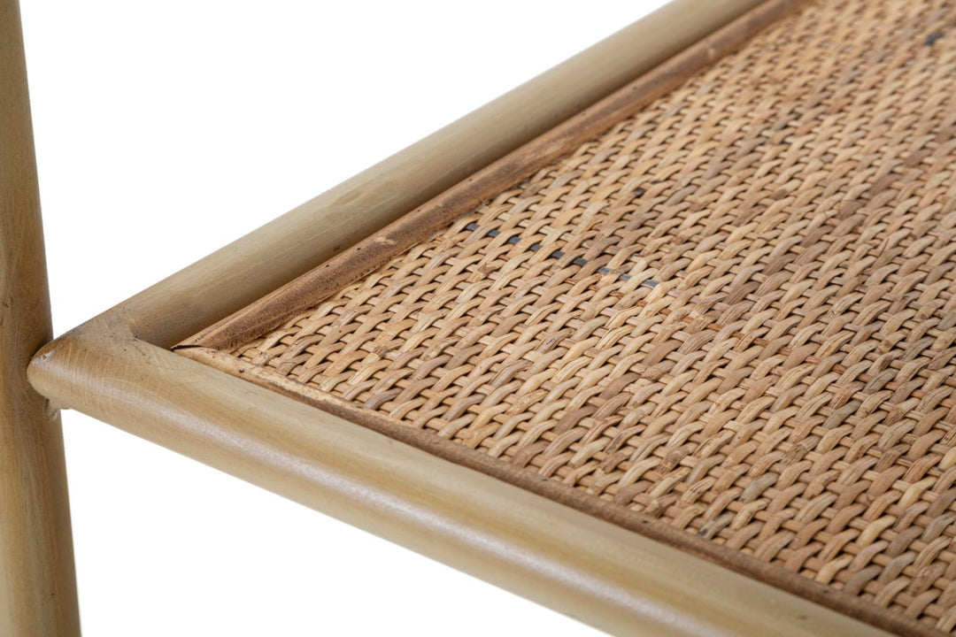 Librería redonda de ratán – Panama módulo de almacenaje abierto