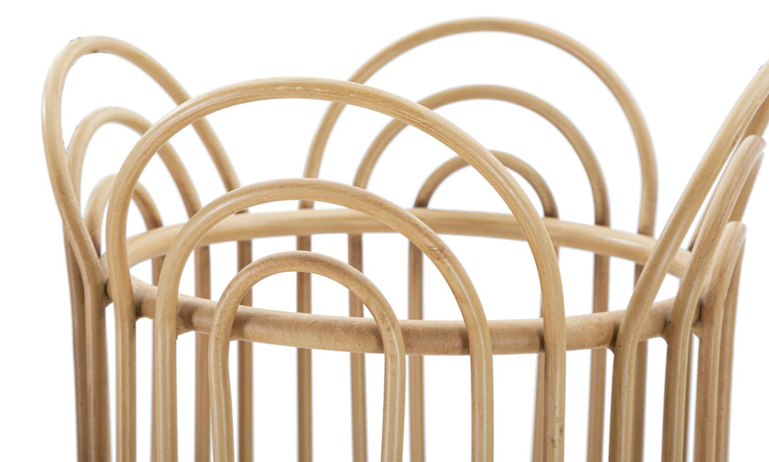 Portajarrón redondo de ratán – Panama cesta decorativa