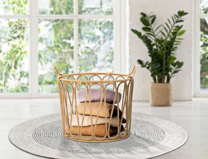 Cesta de almacenaje de ratán – Panama contenedor decorativo