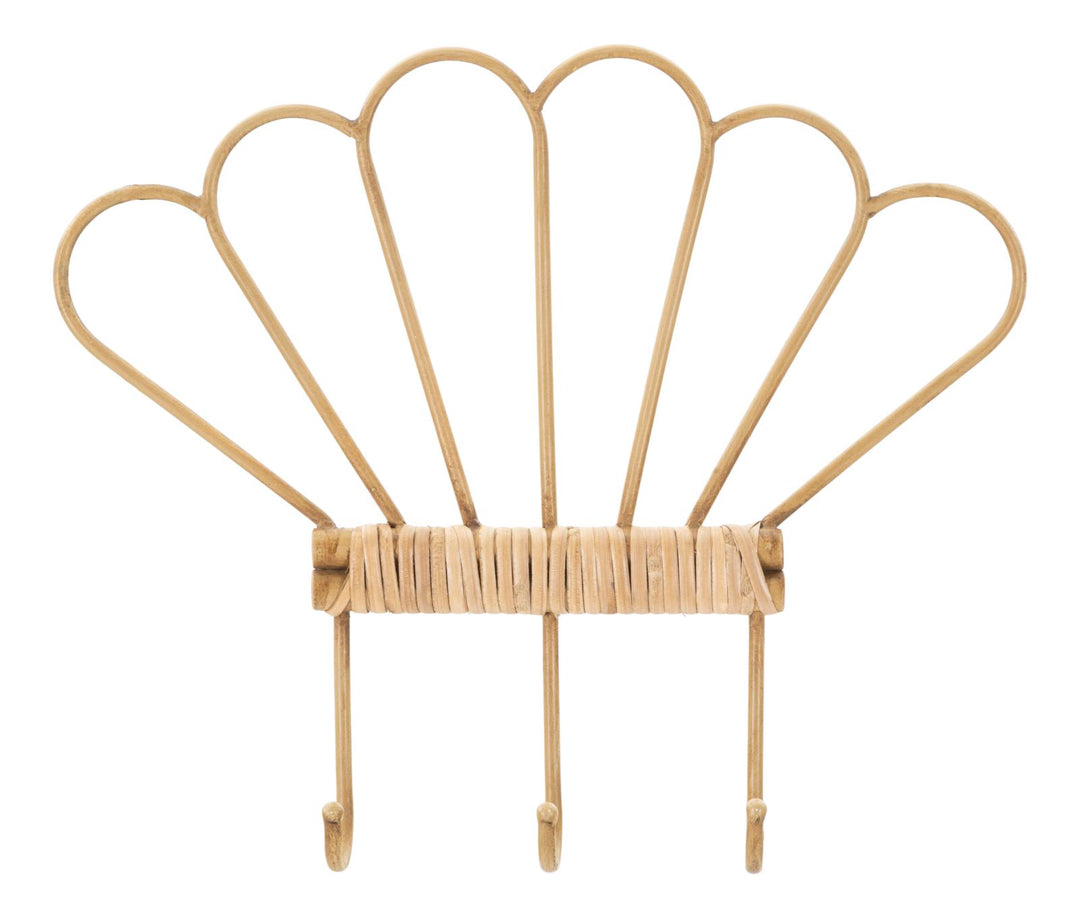 Perchero de pared con 3 ganchos – Panama organizador de ratán