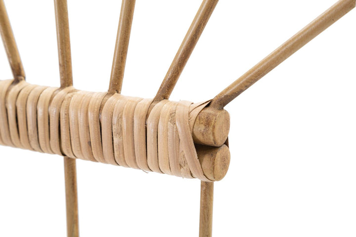 Perchero de pared con 3 ganchos – Panama organizador de ratán