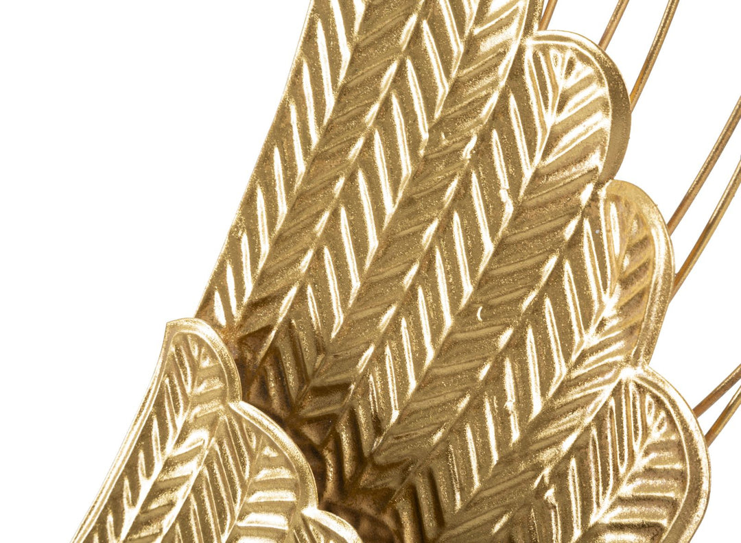 Decoración de Pared con Alas de Ángel en Metal Dorado