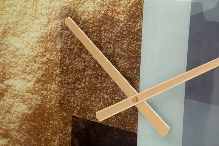 Reloj de Pared Metal y Cristal Elegante y Moderno