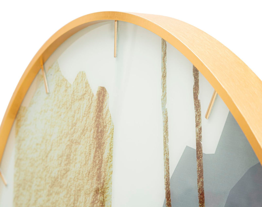 Reloj de Pared Metal y Cristal Elegante y Moderno