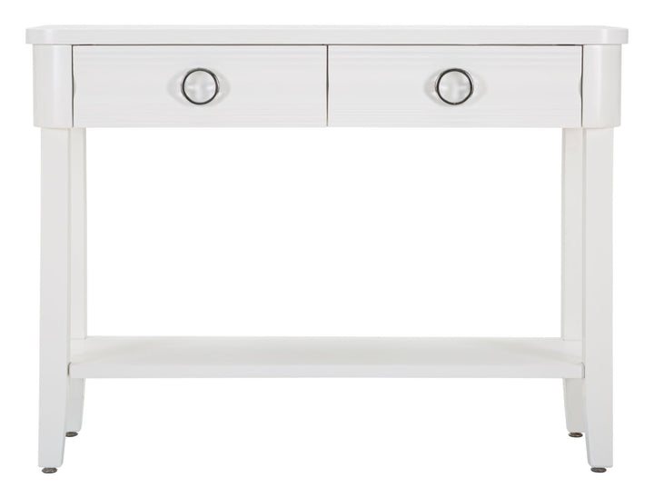Mesa consola de madera blanca con cajones – Shine Collection