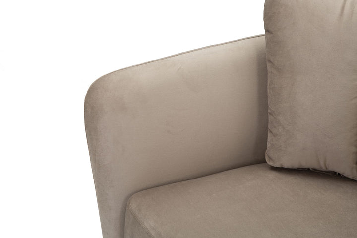 Sillón de tela gris – Kiev sillón de acento tapizado