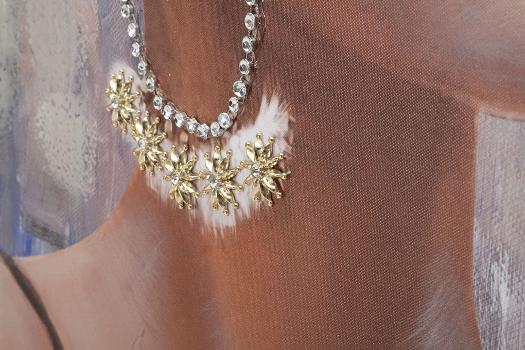 Mujer con pañuelo en la cabeza y gafas de sol Pintura Moderna