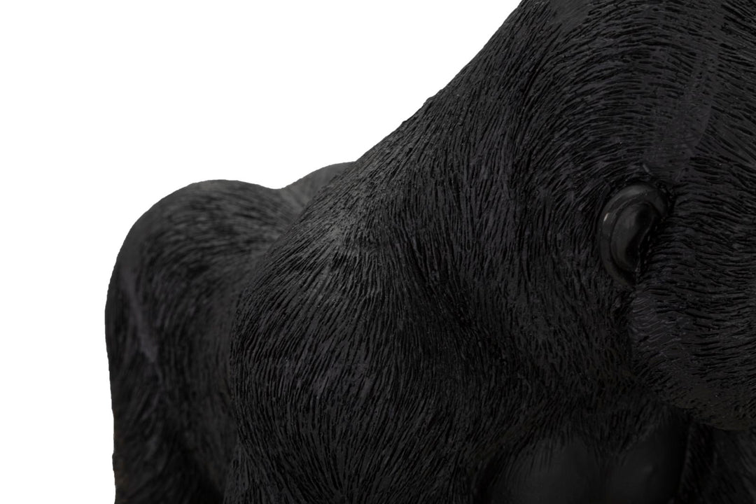 Estatua de Gorila Negro (Decoración Moderna)