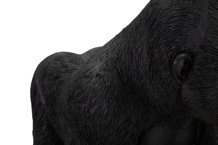 Estatua de Gorila Negro (Decoración Moderna)