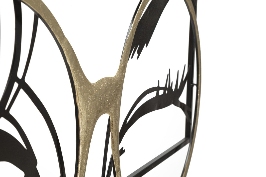 Decoración de pared Gafas de mujer de metal granulado