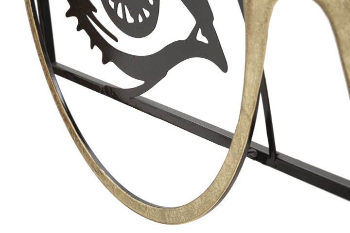 Decoración de pared Gafas de mujer de metal granulado