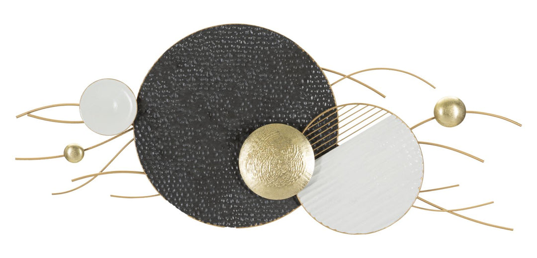 Decoración de pared de metal Círculos geométricos