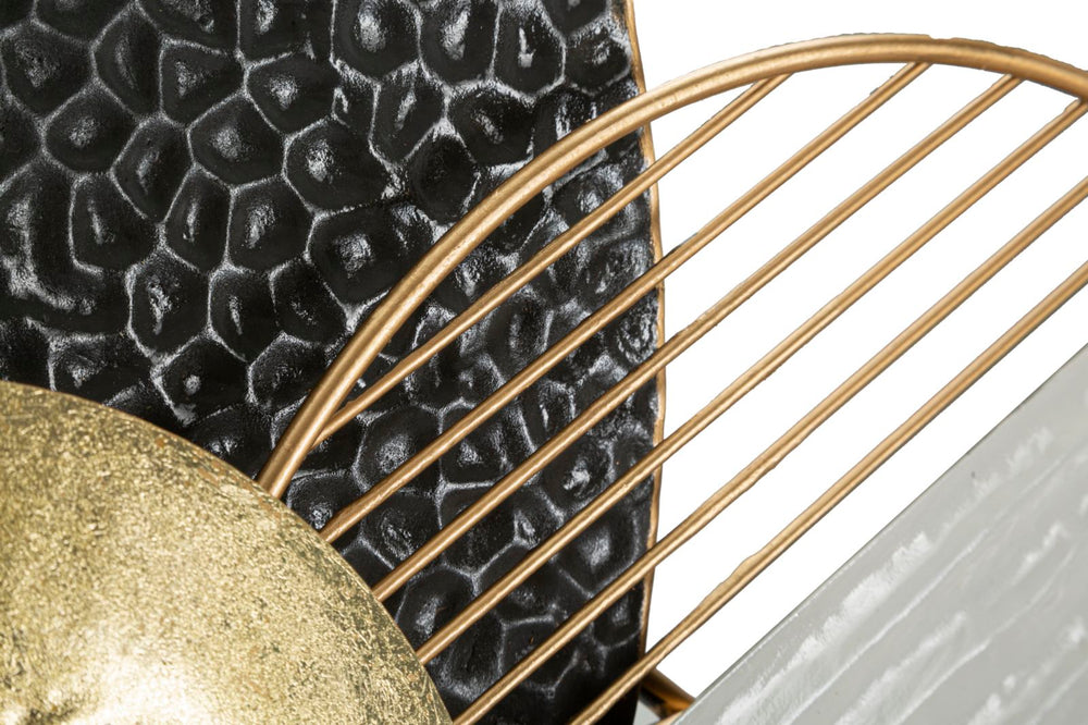 Decoración de pared de metal Círculos geométricos