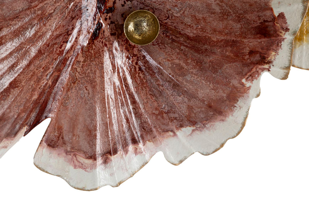 Decoración de pared con flores de metal