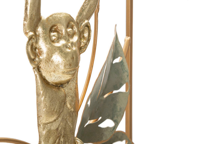 Decoración de pared de metal "Mono en el bosque